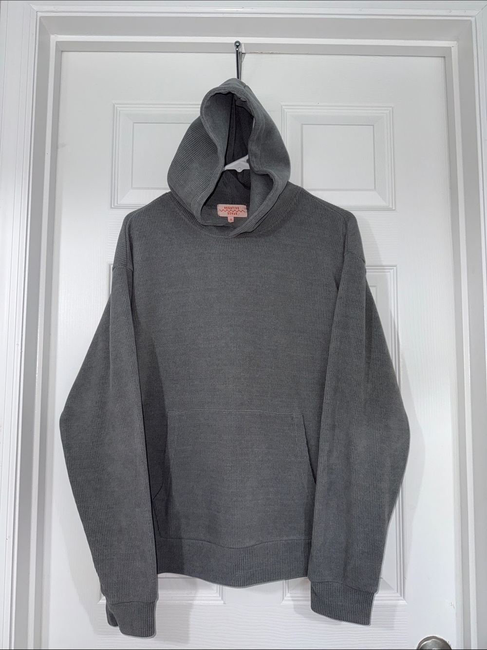 Negative Space men’s gray pullover hoodie